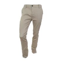 Calça Masculina King&Joe Sarja Oversized Slim Marrom Ocre