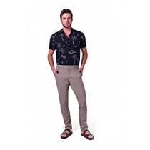 Calça Masculina Microfibra Barra Italiana