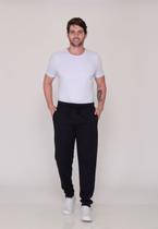 Calça Masculina Moletom 7927 Preto Moletom