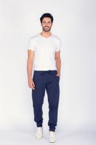 Calça Masculina Moletom Azul
