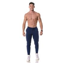 Calça Masculina Moletom Azul Marinho