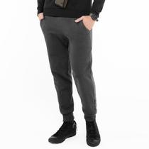 Calça Masculina Moletom Básica Jogger Chumbo