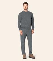 Calça Masculina Moletom Felpado Básico Diametro Cinza