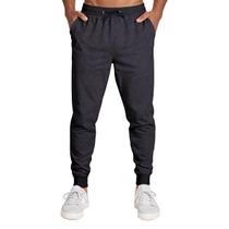Calça Masculina Moletom Flanelada Slim Bolsos Cordão Algodão