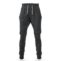 Calça masculina moletom jogger fit lisa com elástico e bolso