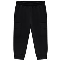 Calça Masculina Moletom Peluciado KYLY Cor:PretoTamanho:6
