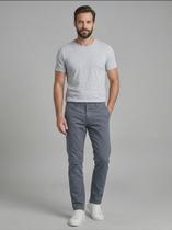Calça Masculina Ogochi Alfaiataria Slim Bolso Faca Grafite Calça Masculina Ogochi Alfaiataria Slim Bolso Faca Grafite