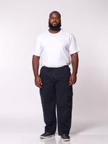 Calça Masculina Plus Size Sarja Azul Marinho Calça Masculina Plus Size Sarja Azul Marinho