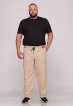 Calça Masculina Plus Size Sarja Bege Calça Masculina Plus Size Sarja Bege