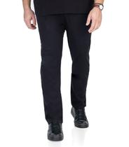 Calça Masculina Plus Size Sarja Twill Diametro Preto