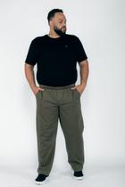 Calça Masculina Plus Size Sarja Verde Calça Masculina Plus Size Sarja Verde