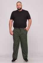 Calça Masculina Plus Size Sarja Verde Calça Masculina Plus Size Sarja Verde