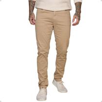 Calça Masculina Sarja Alfaiataria Confortável Social Casual com Elastano