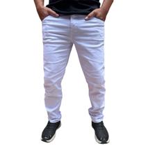 Calça masculina sarja basica jeans c/elastano tudo a pronta entrega