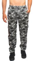 Calça Masculina Sarja Camuflada Extra Plus Size Cargo Cordão Calça Masculina Sarja Camuflada Extra Plus Size Cargo Cordão