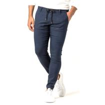 Calça Masculina Sarja Com Cordão Super Skinny Fit Zune