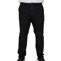 Calça Masculina Sarja Elastano Semi Social Oversized Plus Size Shyros - Tamanhos 58 ao 66