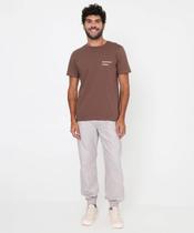 Calça Masculina Sarja Jogger Bolsos Bege-81017 Calça Masculina Sarja Jogger Bolsos Bege-81017