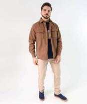 Calça Masculina Sarja Slim Bege-22089