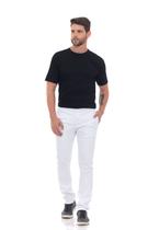 Calça Masculina Sarja Social Plus Size Preta Branca Homem