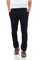 Calça Masculina Sarja Social Plus Size Preta Branca Homem - Black Jeans