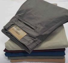 Calça masculina skine sarja com elastano bolso embutido - Mandalun