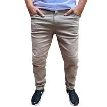 Calça masculina Skinny em sarja masculina com lycra slim fit tradicional lancamento 2023