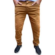 Calça masculina Skinny em sarja masculina com lycra slim fit tradicional lancamento 2023 - Emporium black