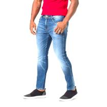 Calça Masculina Skinny Jeans Estonado Azul Zune