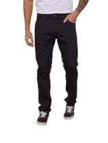 Calça Masculina Skinny Jeans Preto- black jeans código 3552S