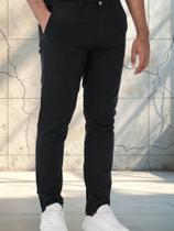 Calça Masculina Slim Bolso Faca Social Ogochi 2510019 Calça Masculina Slim Bolso Faca Social Ogochi 2510019
