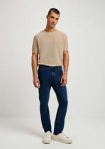Calça Masculina Slim Em Jeans Moletom