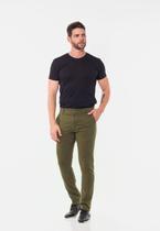 Calça masculina Slim em Sarja 7898 Verde