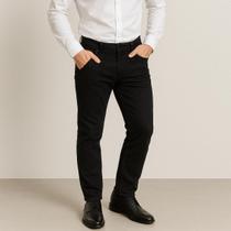 Calça Masculina Slim Jeans Preta com Bolso Faca Conforto e Estilo