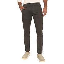 Calça Masculina Slim Sarja Com Elastano Bolso Social