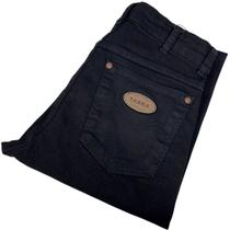Calça Masculina Tassa Preta Lisa Com Elastano Premium Casual