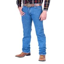 Calça Masculina Wrangler Original Jeans Grosso 13M Big E Tall Western Azul Médio REF: 13MWZGK38