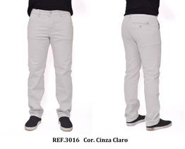 Calça Masculino Chino Reta Sarja Esporte Fino Alfaiataria Malloy