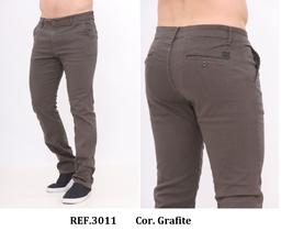 Calça Masculino Chino Reta Sarja Esporte Fino Alfaiataria Malloy