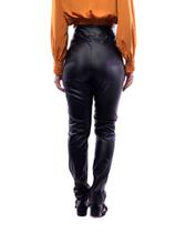 CALÇA material sintético COM AMARRAÇÃO PRETA MARIA GENÔ