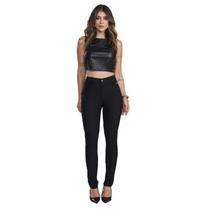 Calça Max Denim Cos Alto UP Premium Feminino - Preto Calça Max Denim Cos Alto UP Premium Feminino - Preto