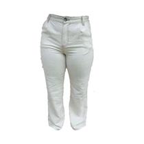 Calça Max Denim Reta Feminino - Areia Calça Max Denim Reta Feminino - Areia