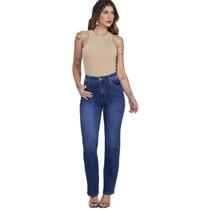 Calça Max Denim reta Premium Feminino - Jeans