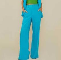 calça maxi bolso azul atlantic calça maxi bolso azul atlantic