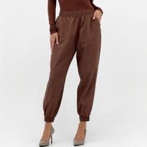 Calça Meia Loka Jogging em Tecido Feminina