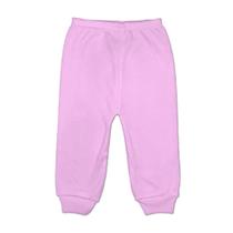 Calça Mijão Culote Bebê Liso 100% Algodão Pé Aberto Enxoval