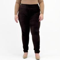 Calça Mirasul Fusô Plus Size em Veludo Cotelê Feminina