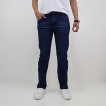 Calca Mix Jeans Reta Ziper Com Bolsos Laterais Calca Mix Jeans Reta Ziper Com Bolsos Laterais