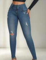 Calça Modeladora Bolso Brilhante Pitbull Jeans 82152