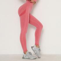 Calça Modeladora Cintura Alta Sem Costura Legging Fitness Empina Bumbum Treino Academia Ioga Corrida